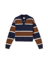 Brown Navy Stripes