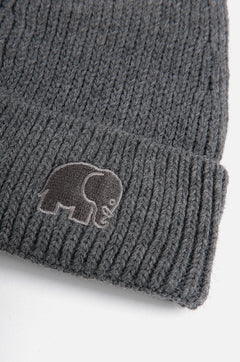 Safor Rib Knit Beanie Heather Grey
