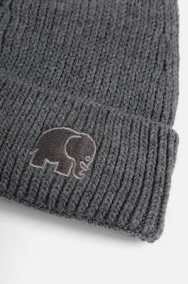 Safor Rib Knit Beanie Heather Grey
