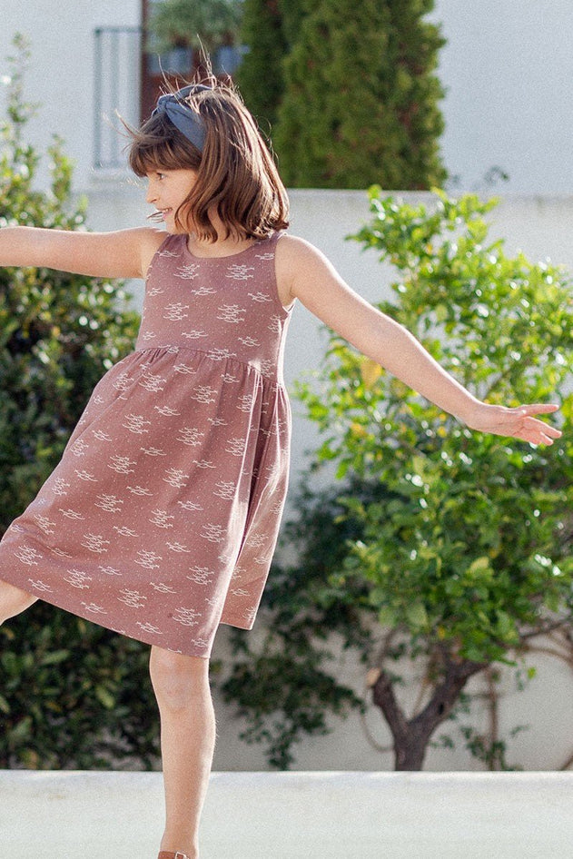 Kids' Edlin Dress Mauve Fish