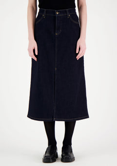 Elle Denim Skirt Dark Blue