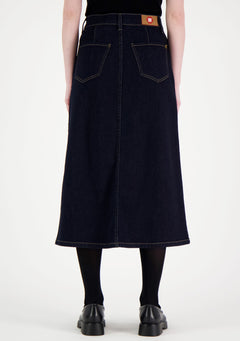Elle Denim Skirt Dark Blue