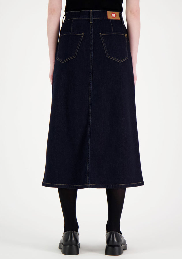 Elle Denim Skirt Dark Blue