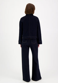 Elsie Denim Jacket Dark Blue
