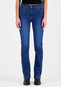 Emily Straight Leg Jeans Mid Blue