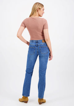 Emily Straight Leg Jeans Medium Blue