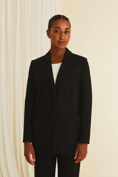 Emmy Knit Blazer Black