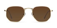 Eyasi Sunglasses Gold Kakao