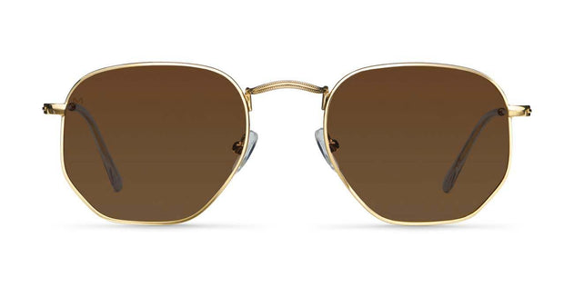 Eyasi Sunglasses Gold Kakao