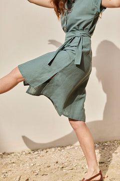 Fely Wrap Midi Skirt Aquamarine Blue