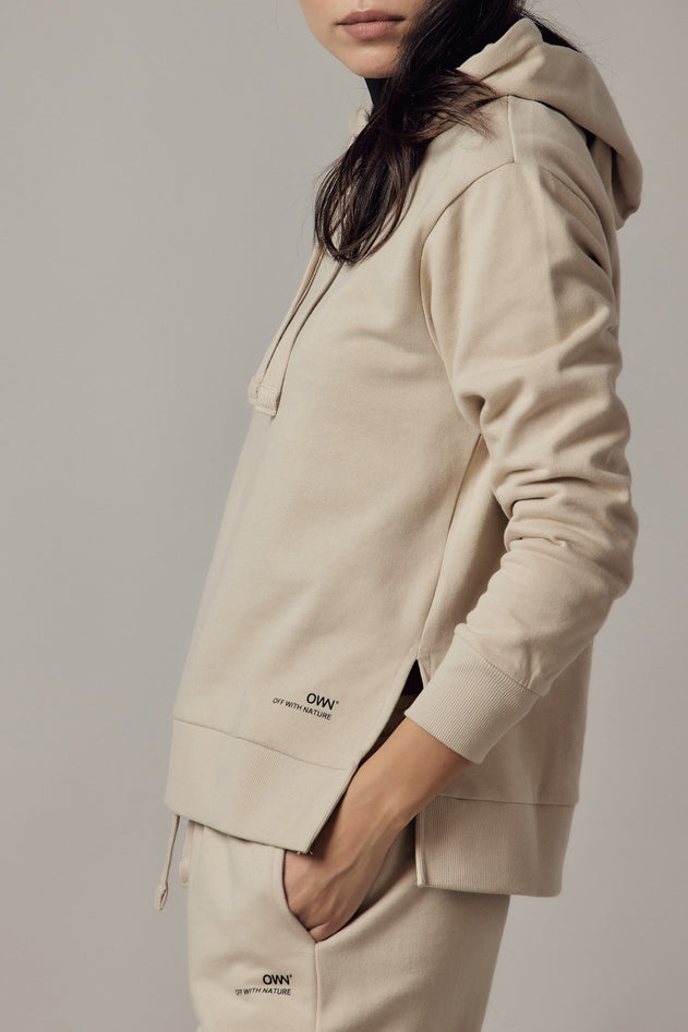 Women's Hoodie With Side Slits