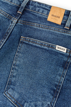 Gueda Momfit Denim Trousers Washed Blue