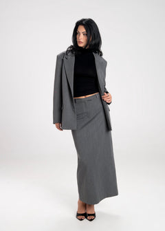 Petra Fitted High-Neck Top Black