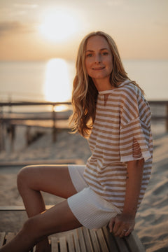 Terra Ribbed Shorts Navy