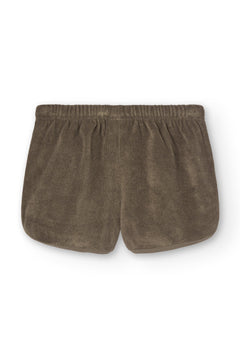 Kid's Huali Terry Shorts Brown