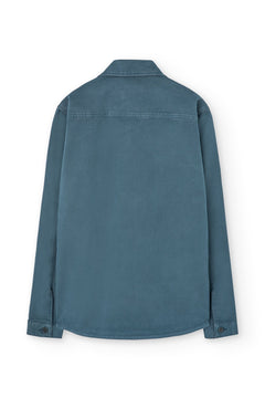 Helmut Unisex Organic Cotton Worker Overshirt Blue