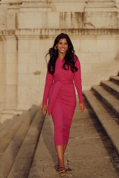 Zoey Dress Festival Fuchsia