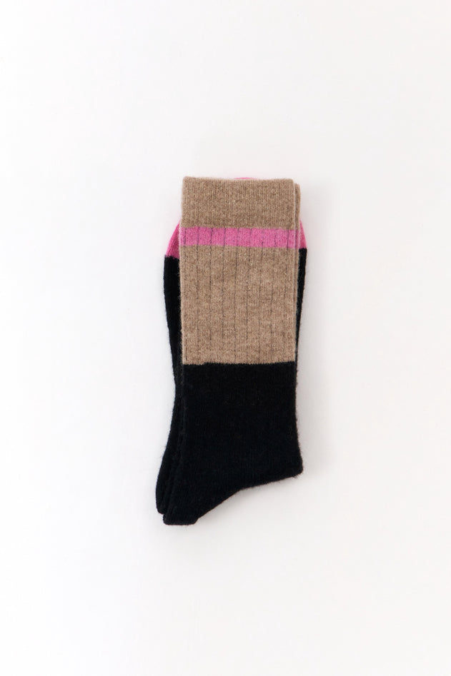 Andes Wool Socks Pink
