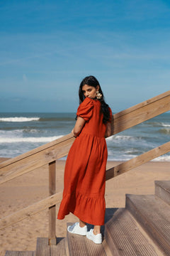 Astrid Dress Burnt Orange