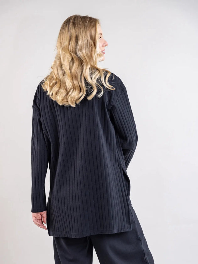 Olos Ribb Shirt Black