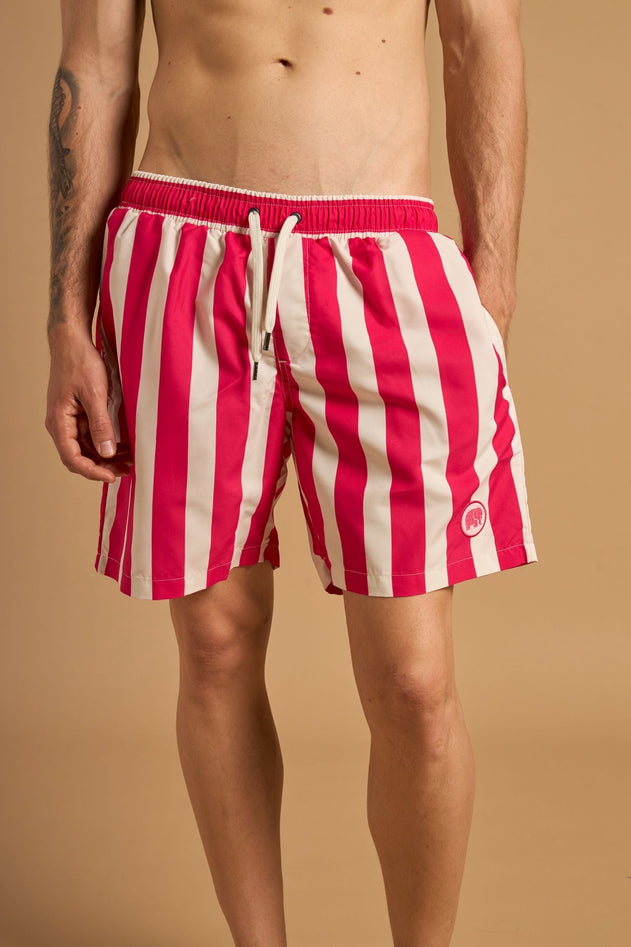 Beach Club SEAQUAL®YARN Swim Trunks Fuchsia