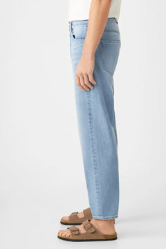 Rise Relaxed Tapered Basic Jeans Bright Blue