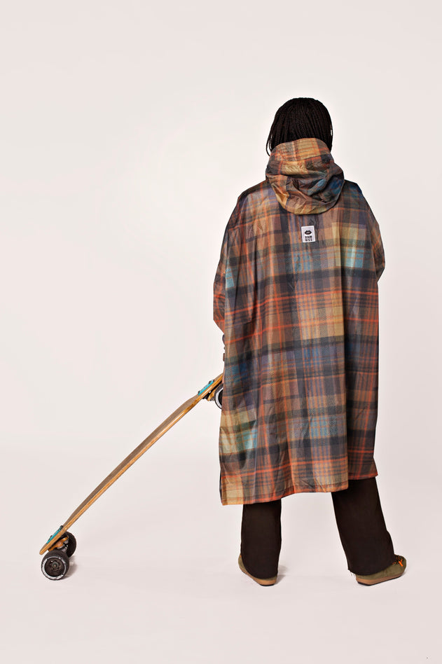 Tartan Rain Poncho