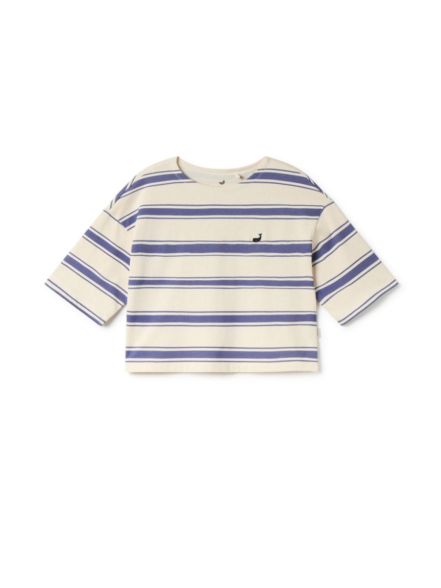 Fingal T-Shirt Cobalt Blue Stripes - IVALO.COM