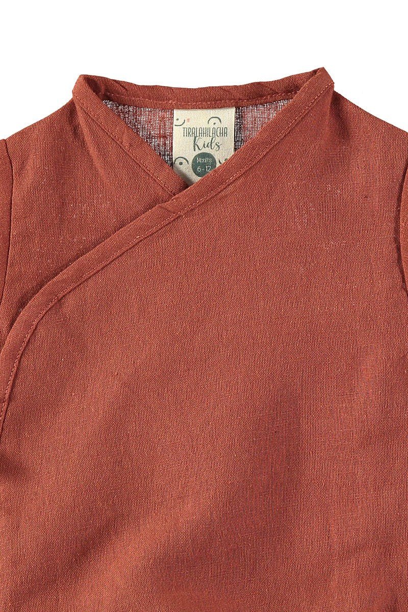 Baby's Linen Blend Kimono Body Rooibos Red