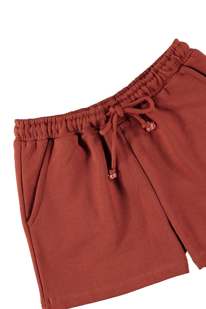 Lasten Puuvillashortsit Roiboos Red