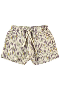 Kids' Linen And Organic Cotton Shorts Jungle Beige