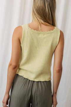 Froson Knit Top Yellow - IVALO.COM