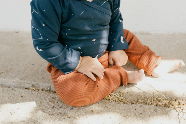 Baby's Gala Ribbed Pants Mars Red