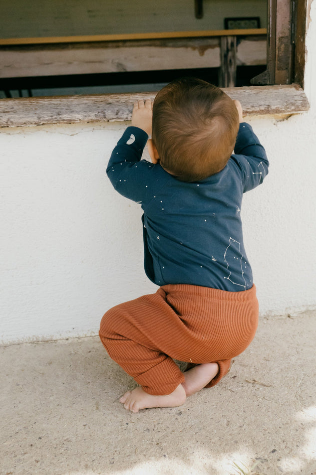 Baby's Gala Ribbed Pants Mars Red