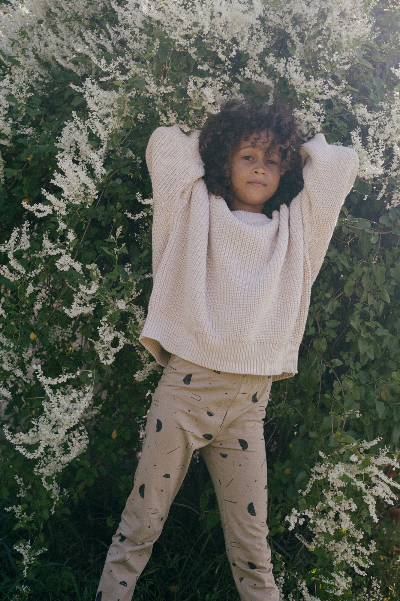 Kids' Galatea Leggings Sidereal Rain Beige