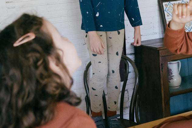 Kids' Galatea Leggings Sidereal Rain Beige