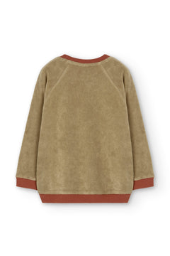 Kids' Ginger Sweatshirt Raglan Sleeve Beige