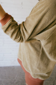 Kids' Ginger Sweatshirt Raglan Sleeve Beige