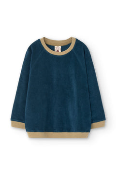 Kids' Ginger Sweatshirt Raglan Sleeve Blue