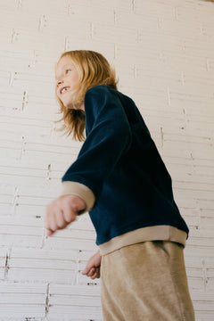 Kids' Ginger Sweatshirt Raglan Sleeve Blue