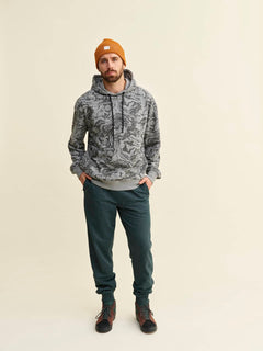 Akvamarini Hoodie Grey Print