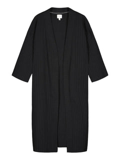 Putous Ribbed Cardigan Black