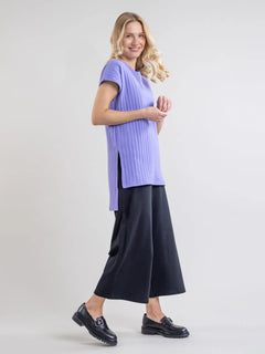 Uoma Ribbed Tunic Purple