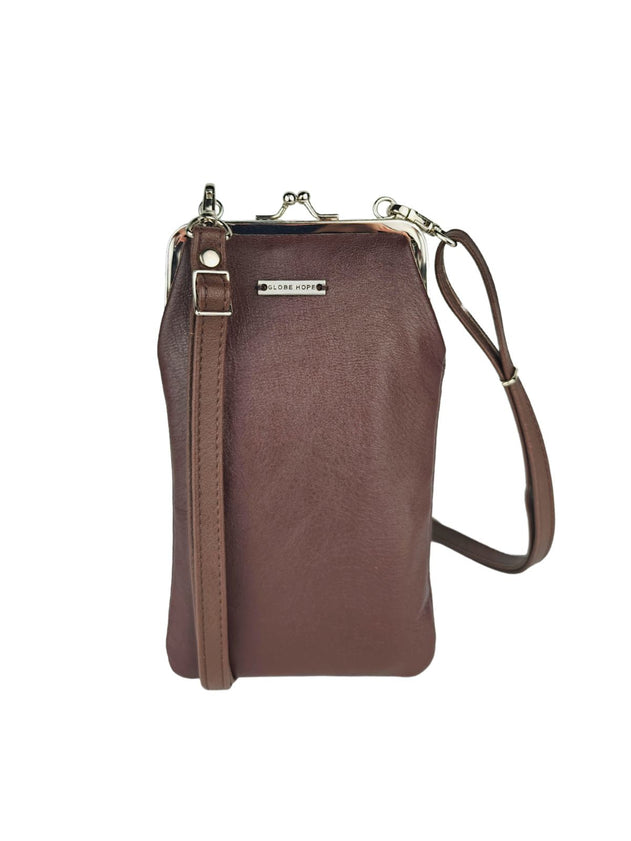 Vuotos Small Leather Bag Dark Brown