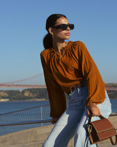 Paloma Blouse Golden Leo