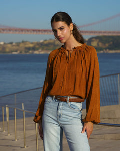 Paloma Blouse Golden Leo