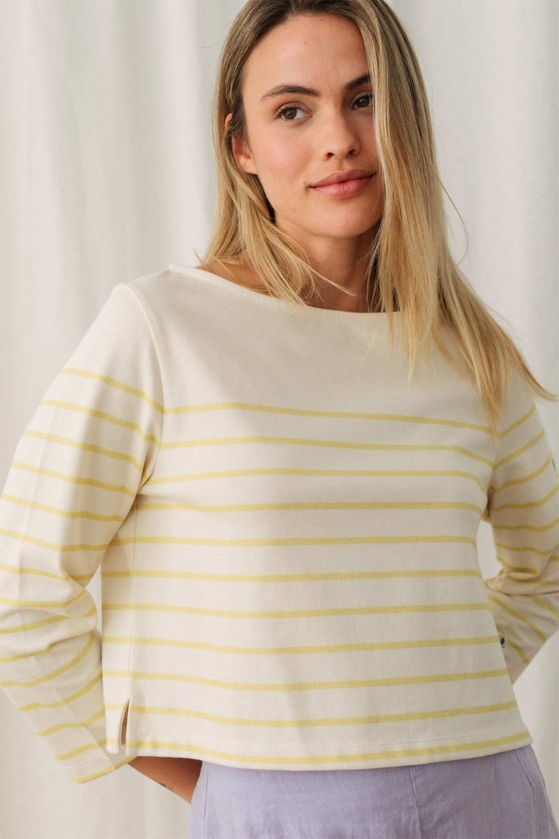 Groto Longsleeve Yellow/Off White - IVALO.COM