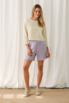 Groto Longsleeve Yellow/Off White - IVALO.COM