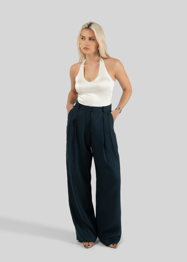 Chloe Trousers Navy Blue