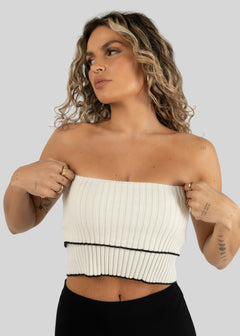 Giselle Bandeau Top White